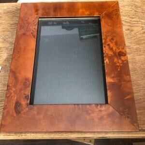 Martin Aborn Hand finished Wood Italian Frame Holds 5x7 Pic Frame 7x9 Brown
